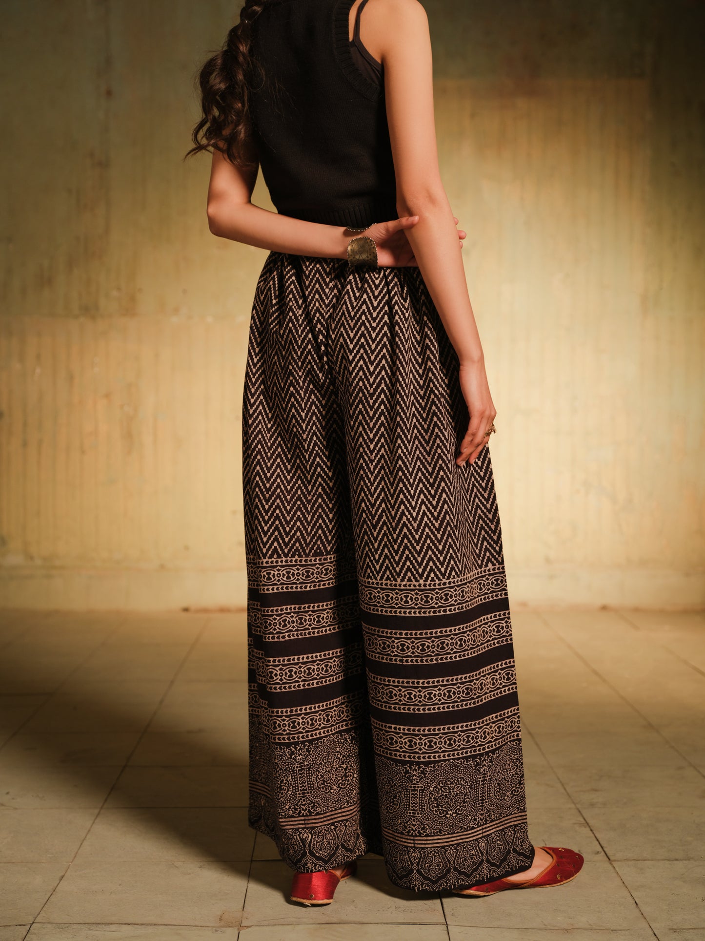 Ajrak Black Trouser