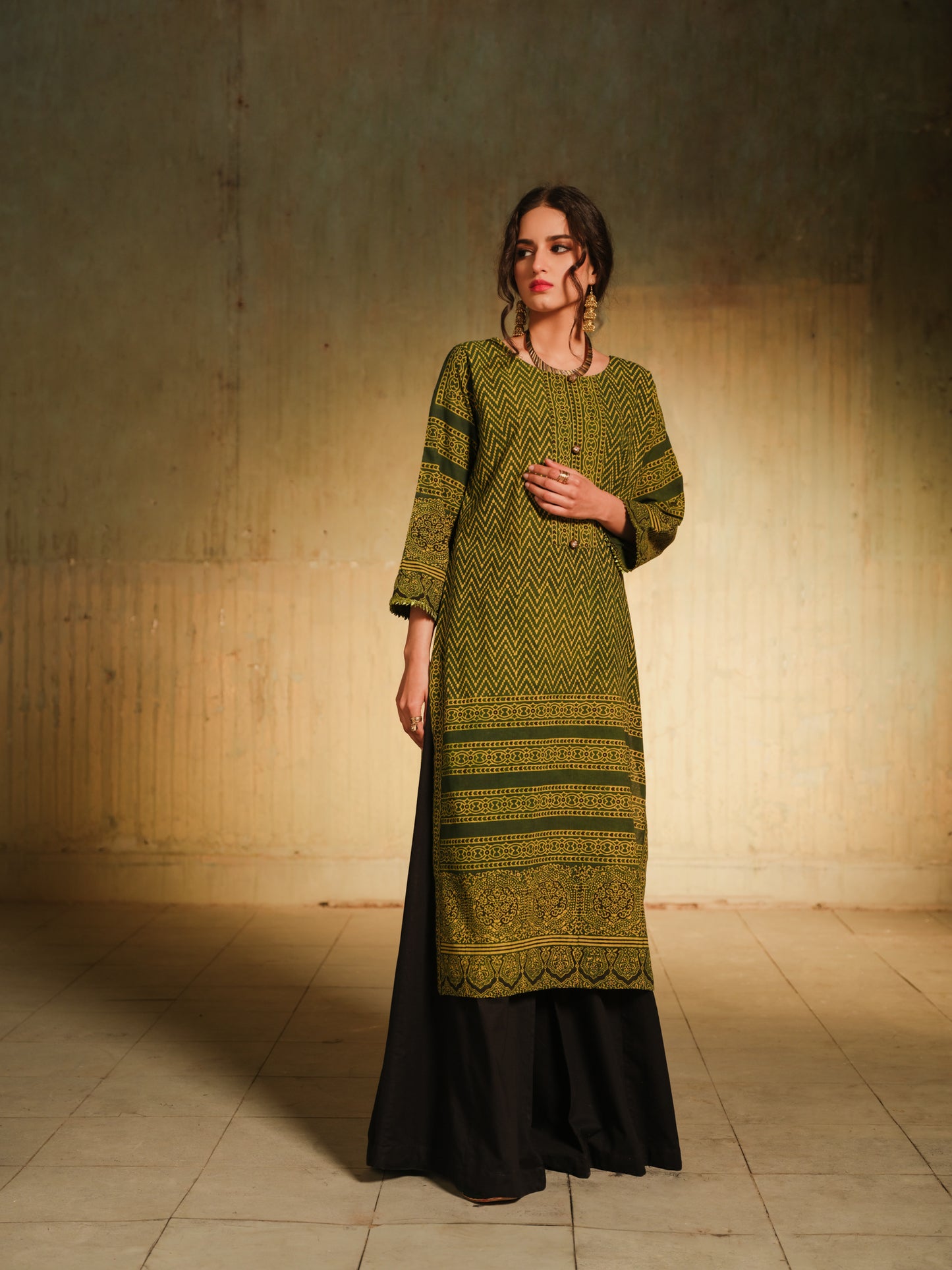 Ajrak Green Only