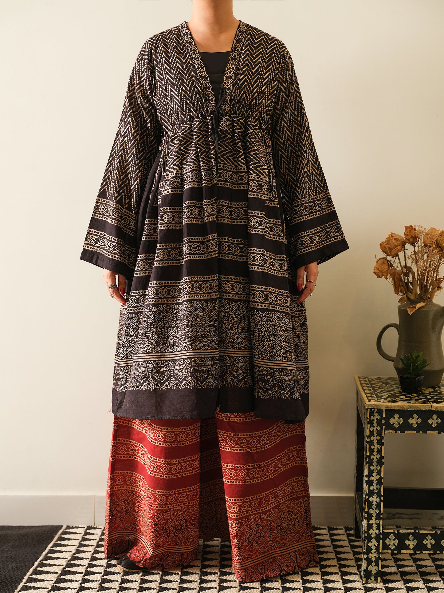 Ajrak Gown