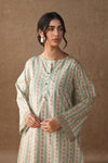 Floral Stripe Kurta Set