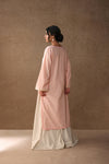 Peach Pintuck Kurta