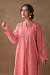 Rosewater Check Kurta