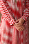 Rosewater Check Kurta