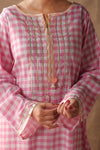 Candy Check Kurta