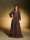 Ajrak Black Frock