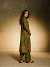Ajrak Green Flow