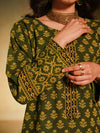 Ajrak Green Flow